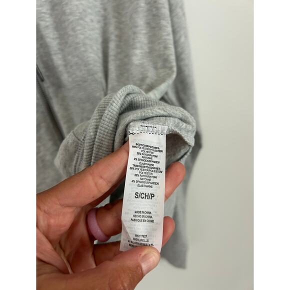 Gaiam Namaste Lightweight Sweatshirt Gray Full Zip Size Small - Picture 8 of 8